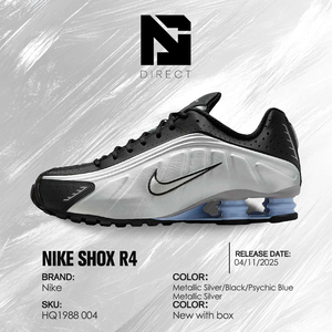 Nike Shox R4 'psychic Blue' Causal Men Running Shoes Outdoor Walk Style Sneaker for All Seasons - Product Image 6