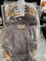 Combinaison bébé en coton à manches courtes, imprimé personnalisé, été, nouveau-né, barboteuse, combinaison, lot de 4, vente en gros