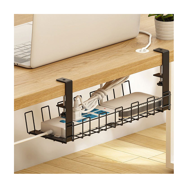 Under Desk Cable Management Tray Clamp Install Desk Cord Organizer Rack Under Standing Desk Cable Organizer
