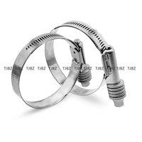 Colliers de serrage en acier inoxydable à couple élevé de type américain Colliers de serrage pour moteur Colliers de serrage pour tuyaux d'échappement