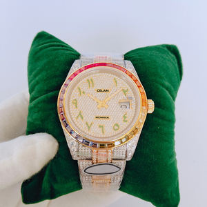 2025 nuevo diseñador de lujo Hip Hop cristal de zafiro de acero inoxidable Iced Out relojes VVS Moissanite reloj Pass Diamond Tester - Product Image 1