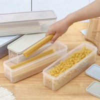 Boîte de rangement pliable en PP au design moderne pour la conservation des céréales, nouilles, spaghetti, plastique injecté pour le stockage au réfrigérateur