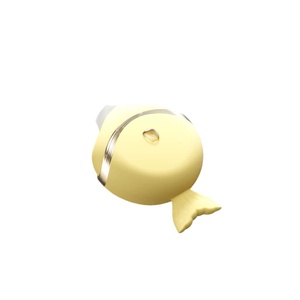Een kleine visvormige vrouwelijke masturbator met een draagbaar en schattig ontwerp met zuig-, vibratie- en tikfunctie - Product Image 1