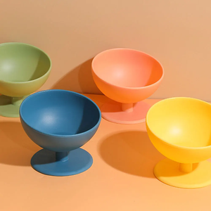 Comederos Elevados de Plástico para Gatos, Tazones para Comida o Agua, Antivómito, Comedero para Mascotas que Evita el Estrés, para Gatos y Perros Pequeños - Product Image 2