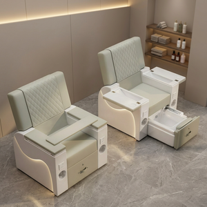 Eyelash and Nails Salon Massage Chair and Bath Chair Beauty Parlor Nail Shop Electric Massage Foot Therapy Sofa Chair Foot Bath - Product Image 2