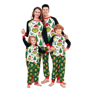 Ensemble de pyjamas de Noël assortis pour la famille, manches longues, imprimé rennes, pyjamas en coton pour des nuits joyeuses, pour adultes et enfants, de BD - Product Image 5