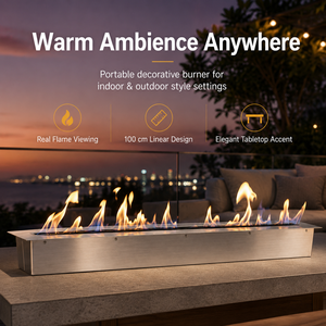 Chimenea de Bioetanol Moderna Manual, Quemador de Sobremesa sin Chimenea, Llama Limpia, Decoración <span class=keywords><strong>para</strong></span> Interiores del Hogar - Product Image 3