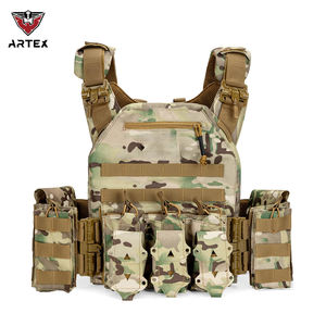 Nouveau Gilet Tactique Camouflage Système Molle à Libération Rapide avec Poches, Porte-Plaques de Protection Extérieur - Product Image 1