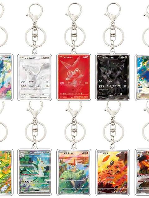 PTCG Baokemeng Japanese SV11 Black White Long Lai Hiram Cartoon Acrylic Lightweight Waterproof Collectible Limited Edition Card