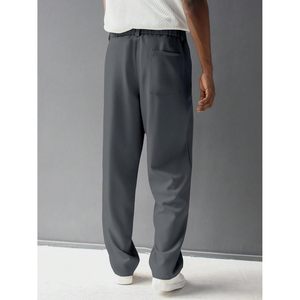Pantalon plissé pour homme FOXA, taille élastique, coupe large, décontracté, anti-plis, en polyester et coton - Product Image 3