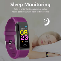 Montre connectée en gros 115 Plus Sport Santé Ateward Étanche IP67 Moniteur de fréquence cardiaque Compatible Android 4.4/iOS 8.0