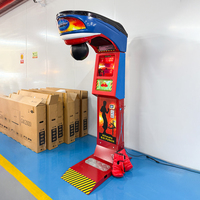 Machine de boxe à monnayeur robuste pour usage extérieur, jeu de frappe à marteaux, paiement par carte, personnalisable en anglais