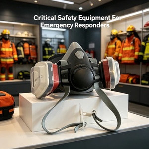Respirador de Media Cara Nuevo y Más Vendido, Máscara de Gas de Alta Protección <span class=keywords><strong>con</strong></span> Doble Filtro para Pulverización, Pulido y Manipulación de Productos Químicos - Product Image 5