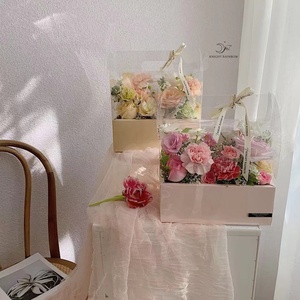 IMEE Bellissima Scatola Trasparente per Fiori e Torte, Contenitore Portatile per Dessert, Ideale per San Valentino e Festa della Mamma - Product Image 2
