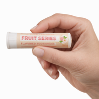Cure-dents aromatisés en bois personnalisés aux saveurs menthe et fruits, aide au sevrage tabagique