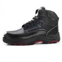 Chaussures de travail décontractées et élégantes pour hommes, en cuir noir de qualité, antidérapantes, anti-choc, avec embout composite, personnalisables, fabriquées en usine d'origine