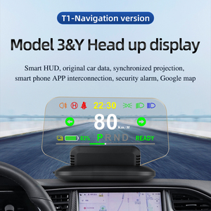 Mới cập nhật thông minh xe HUD kỹ thuật số <span class=keywords><strong>Meter</strong></span> Navigation Đầu hiển thị cho mô hình 3 mô hình y Tính năng TFT màn hình nhiệt độ nước - Product Image 2