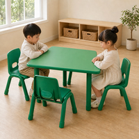 20 Ensembles MOQ Chaises en Plastique Moulées Monobloc pour Enfants, Bords Arrondis, Sûres pour les Enfants, Table et Chaise d'Étude pour la Maternelle