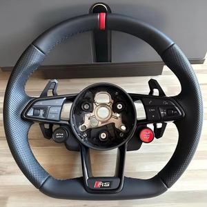 Volant de direction en fibre de carbone LED style sport noir pour R8 <span class=keywords><strong>2017</strong></span> 2020 2021 2022 2023 2024, personnalisable - Product Image 1