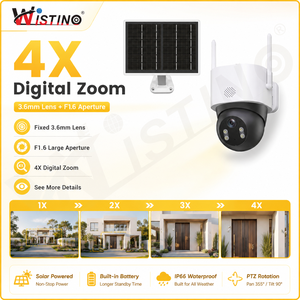 Cámara WiFi Wistino <span class=keywords><strong>CamHi</strong></span> Pro 4K PTZ para Exteriores con Seguimiento Automático, Visión Nocturna en Color, Audio Bidireccional, Detección de Movimiento, Cámara Solar AOV - Product Image 4