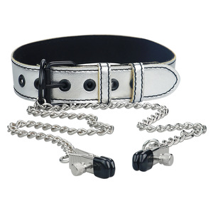 Pinces à tétons en métal à longue chaîne pour hommes et femmes, équipement de bondage BDSM et SM, jouets sexuels - Product Image 3