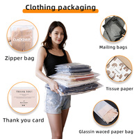 Sac à fermeture éclair givré avec impression de logo personnalisée de haute qualité, sac en plastique refermable noir mat pour l'emballage des vêtements