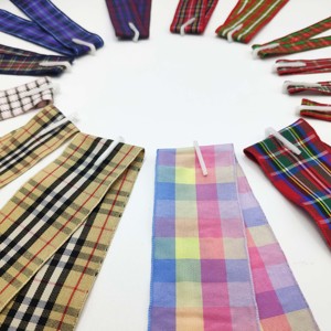 Sangle en <span class=keywords><strong>jacquard</strong></span> à motif losanges en polyester écologique, directement du fabricant, pour accessoires vestimentaires de fête et de mariage - Product Image 2