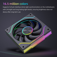 Paquete de Ventiladores AntarcChill RGB PWM de 120 mm, Ventiladores de Refrigeración LED RGB de Alto Rendimiento para Actualización de Cajas de PC, Juego al por Mayor en Caja