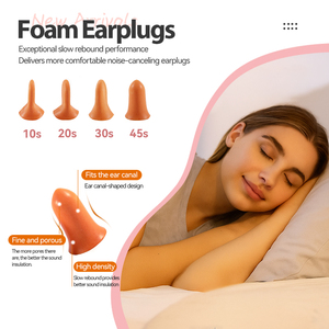 Bouchons d'oreilles en mousse PU, ANSI NRR 32 dB, bouchons d'oreilles de sécurité pour dormir, bouchons d'oreilles insonorisants, protection auditive - Product Image 5