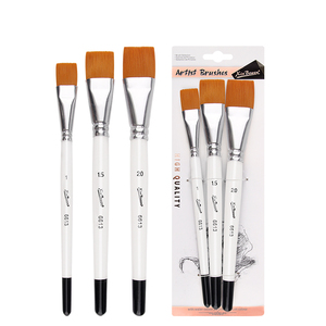 Pennelli <span class=keywords><strong>Professionali</strong></span> Xin Bowen, Set di Tre Pennelli Piatti, Pennelli per Artisti all'Ingrosso - Product Image 6