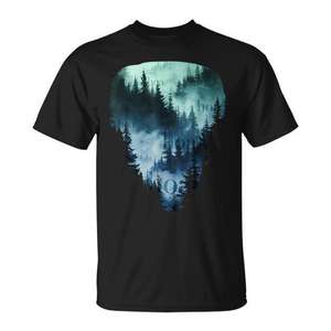 T-shirt Hoa Hoa Hoa Hoa Hoa avec paysage forestier d'automne - Product Image 1