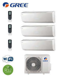 GREE TRIAL SPLIT INVERTER AIRE ACONDICIONADO LOMO Serie 9 + 9 + 12 con GWHD21NK6LO Wi-Fi R-32 - Product Image 1