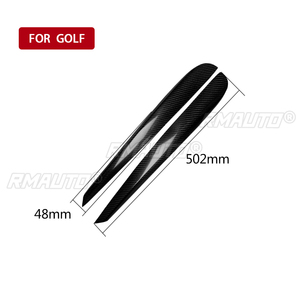 1 par de cubiertas de fibra de carbono real para faros delanteros de coche, para Volkswagen Golf 6 Mk6 2009 2010 2011 2012, accesorios para coche - Product Image 4