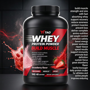 Proteína de Suero Personalizada OEM/ODM, Sabor Fresa, Promueve la Síntesis Muscular, Reduce la Pérdida Muscular, Suplemento Deportivo - Product Image 2