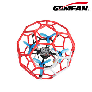 Hélices GEMFAN 3029 de tres aspas para drones de carreras, accesorio para drones, rojo translúcido, 2 pares - Product Image 5