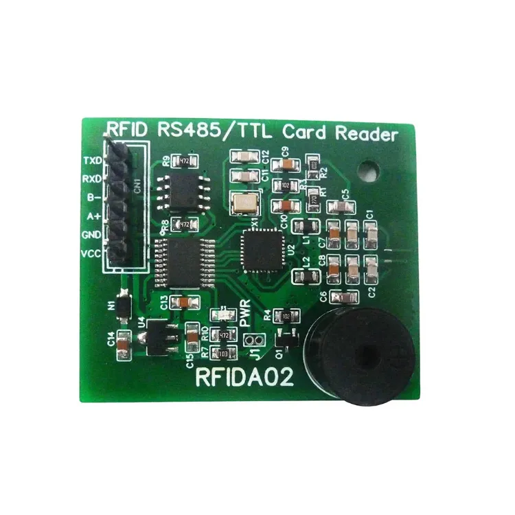 RFIDA02 RS485 RS232 UART 13.56MHz RFID 리더 라이터 RC522 CV520 M1 S50 NFC RFID UID IC 카드 용