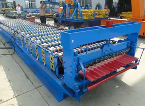 प्रमाणित छत शीट रोल बनाने की मशीन नालीदार लोहे की शीट बनाने की मशीन