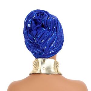 Nouveau Turban Perlé Fait Main 2024, <span class=keywords><strong>Chapeau</strong></span> <span class=keywords><strong>de</strong></span> Soirée <span class=keywords><strong>de</strong></span> Luxe pour Femmes Musulmanes, Bonnet Élégant, Foulard Extensible, Vêtement Musulman - Product Image 5