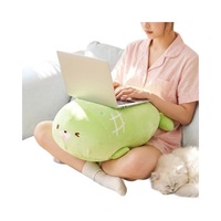 Peluche Kawaii en forme de phoque, douce et rembourrée en coton PP, adorable sac à pouf en peluche, design couleur pastel, cadeau d'anniversaire, en tissu de coton