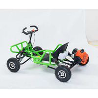 Kart à essence tout-terrain YLC puissant à double châssis en acier, 4 roues, pour adultes et enfants, voiture de course de drift