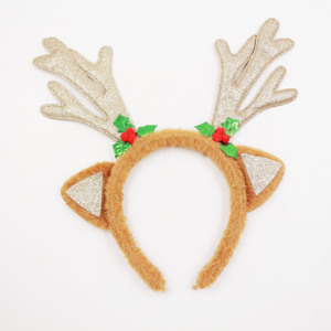 Accessori per Capelli Decorativi Natalizi, Cerchietto in Feltro Resistente <span class=keywords><strong>con</strong></span> <span class=keywords><strong>Corna</strong></span> di <span class=keywords><strong>Cervo</strong></span> e Renne per Compleanno - Product Image 5