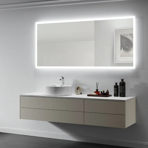 Mueble de Baño Flotante de Madera Maciza Lacada de Estilo Moderno con Lavabo Doble. - Product Image 5