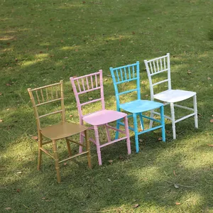 Jardín al aire libre apilable niños Tiffany sillas/niños sillas Chiavari silla/resina plástica Chiavari silla para niños fiesta