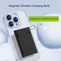 Produits à la mode 2025 15W + 2.5W Banque d'alimentation de charge sans fil magnétique avec câble pour écouteurs de téléphone