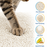 Litière pour chat en tofu parfumée sur mesure Lavande/Thé vert/Café/Citron/ Fort pouvoir agglomérant, jetable dans les toilettes, faible poussière, contrôle des odeurs, sable pour chat OEM