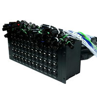 ABCCABLS Répartiteur audio XLR 48 canaux avec gaine en PVC, résolution 8K, conducteurs en cuivre, étanche et résistant à la corrosion