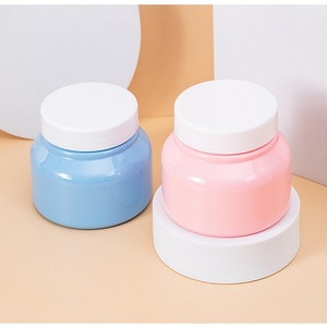 กระปุกครีมพลาสติกทรงกลม 250 กรัม สีสันน่ารัก ชมพู ฟ้า เหลือง สำหรับบรรจุภัณฑ์ครีมบำรุงผิว ครีมทาตัว เครื่องสำอาง - Product Image 4