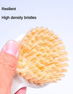 <span class=keywords><strong>Brosse</strong></span> à récurer les casseroles à poils durs haute densité : Nettoyant à long manche résistant à l'huile (élimination puissante des taches) - Product Image 4