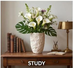 <span class=keywords><strong>Vaso</strong></span> in Ceramica con Motivo Circolare in Rilievo Stile Francese, <span class=keywords><strong>Vaso</strong></span> Floreale con Rilievo in Rilievo <span class=keywords><strong>per</strong></span> Gigli Freschi, Decorazione <span class=keywords><strong>per</strong></span> Ingresso all'Ingrosso - Product Image 4