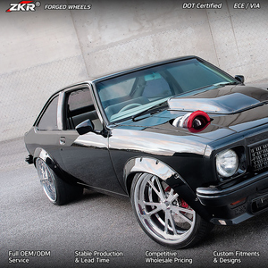 ล้ออัลลอยด์ ZKR แบบฟอร์จ 2 ชิ้น ขอบลึก น้ำหนักเบา สีดำ ขนาด 18-26 นิ้ว 5x114.3 5x130 5x120 6x139.7 สำหรับรถ Cadillac Chevrolet Truck - Product Image 3
